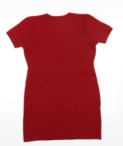 Preworn Womens Red   T-Shirt Dress  Size XS