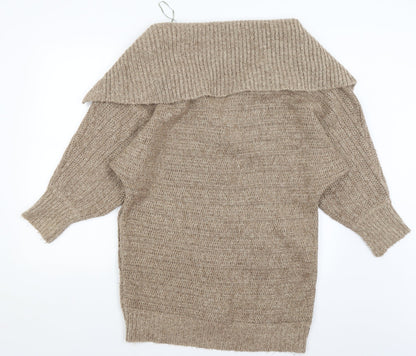 Womens UK Size 12 New Look Brown Cardigan Jumper