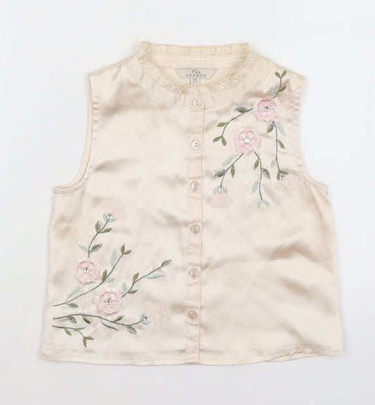 FG London Girls Pink   Basic Button-Up Size 5-6 Years