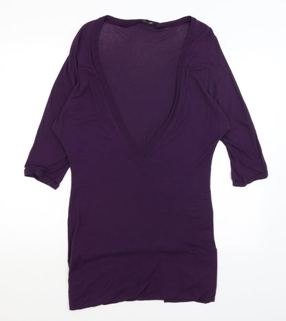 Womens UK Size 14 M&S Purple Pullover Jumper