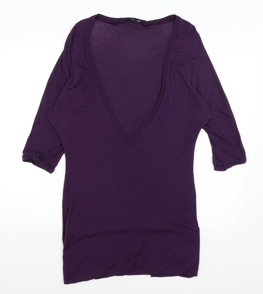 Womens UK Size 14 M&S Purple Pullover Jumper