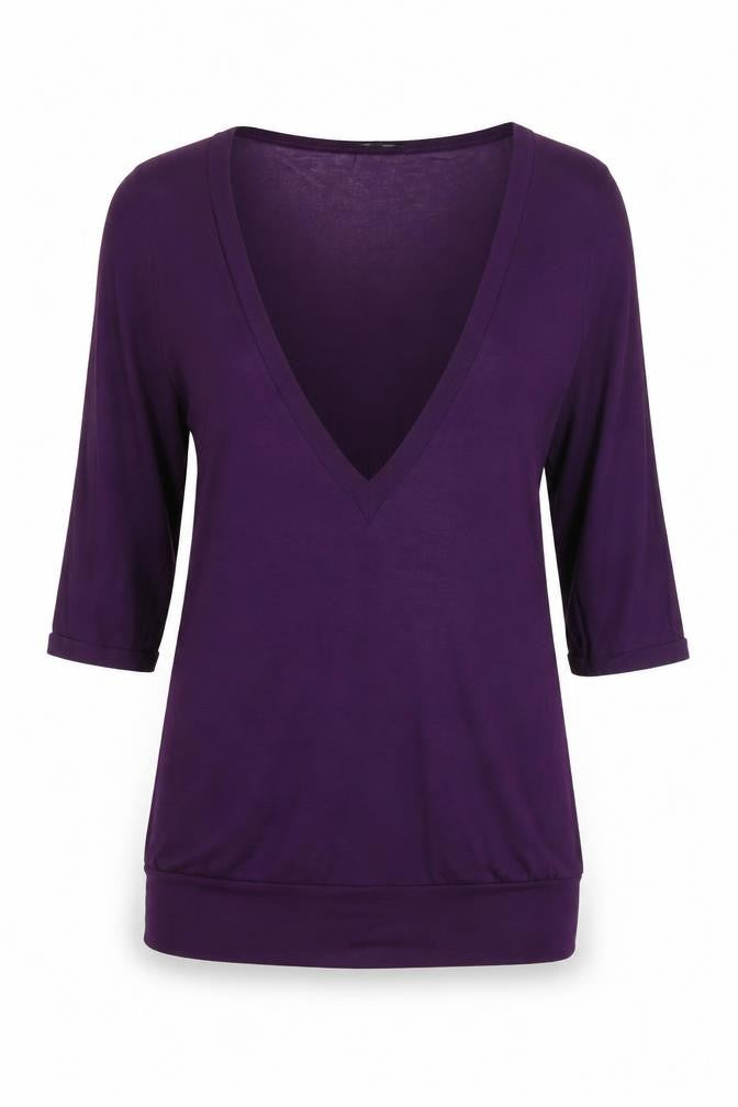 Womens UK Size 14 M&S Purple Pullover Jumper