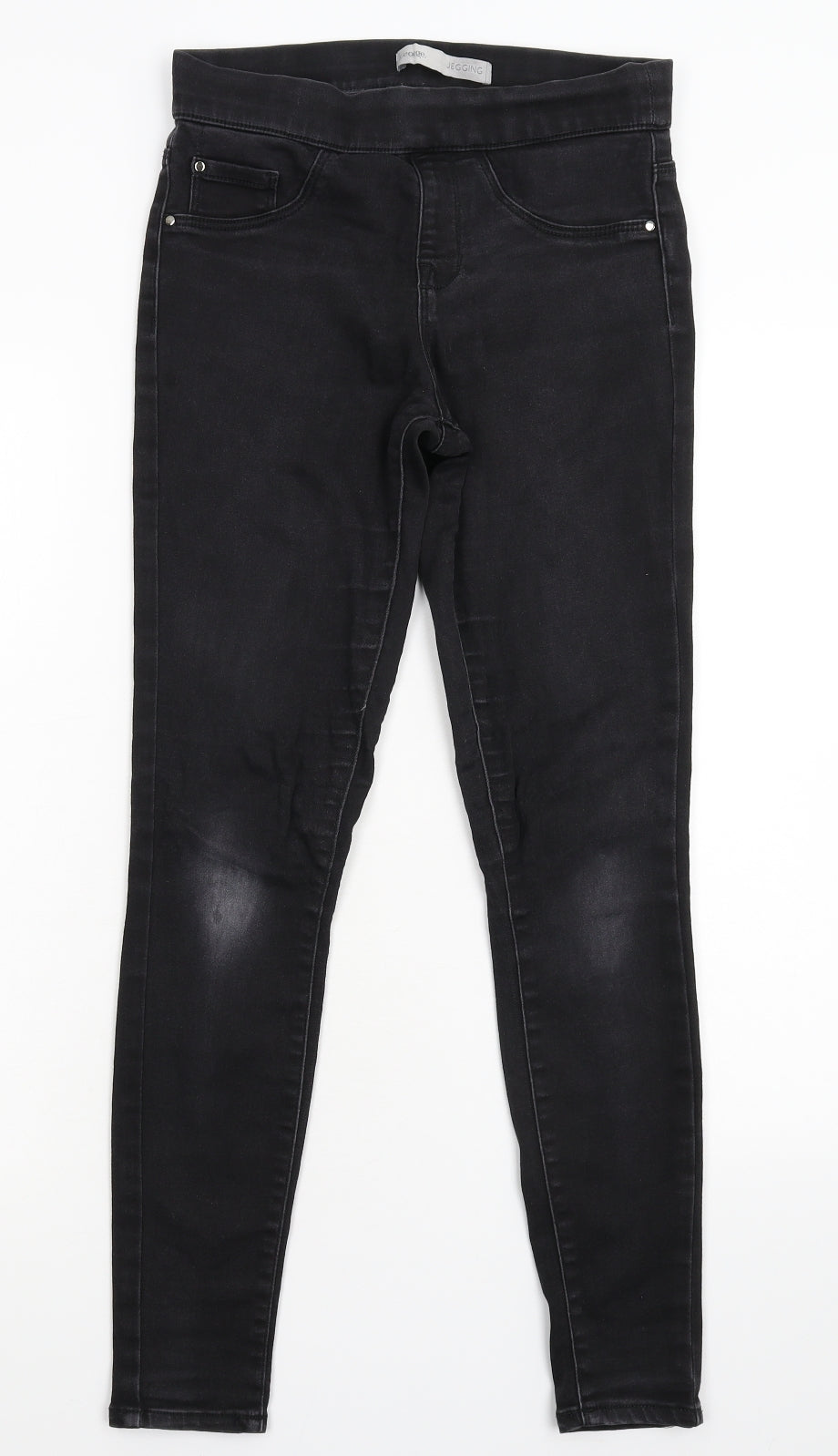 George Womens Black  Denim Jegging Jeans Size 8 L27 in