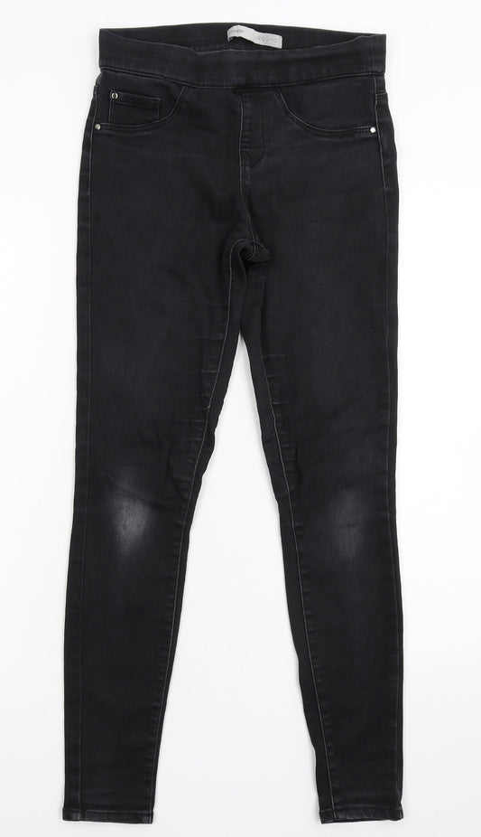 George Womens Black  Denim Jegging Jeans Size 8 L27 in