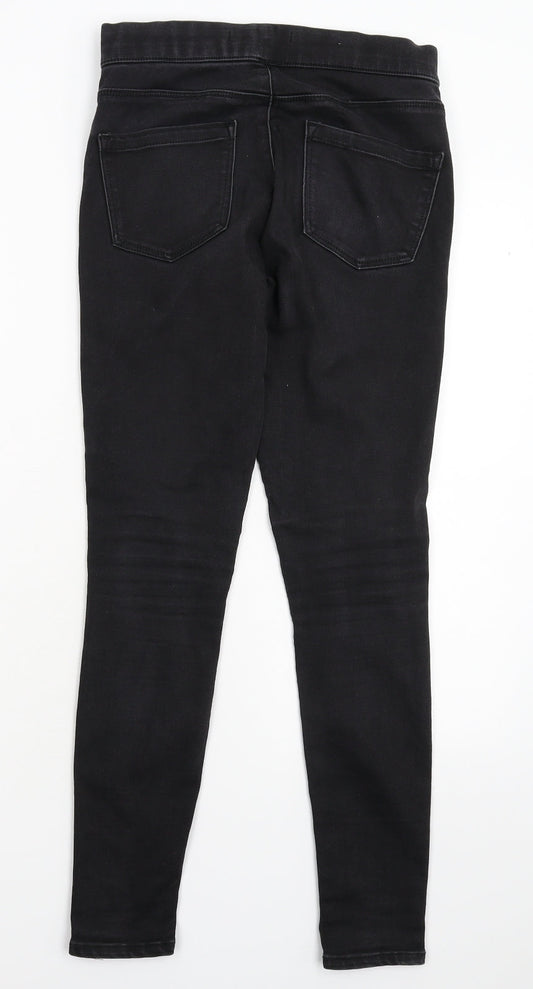 George Womens Black  Denim Jegging Jeans Size 8 L27 in