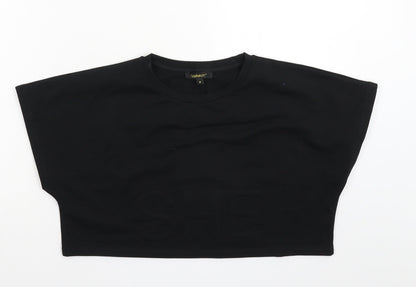 Fasheon Womens Black   Cropped T-Shirt Size M