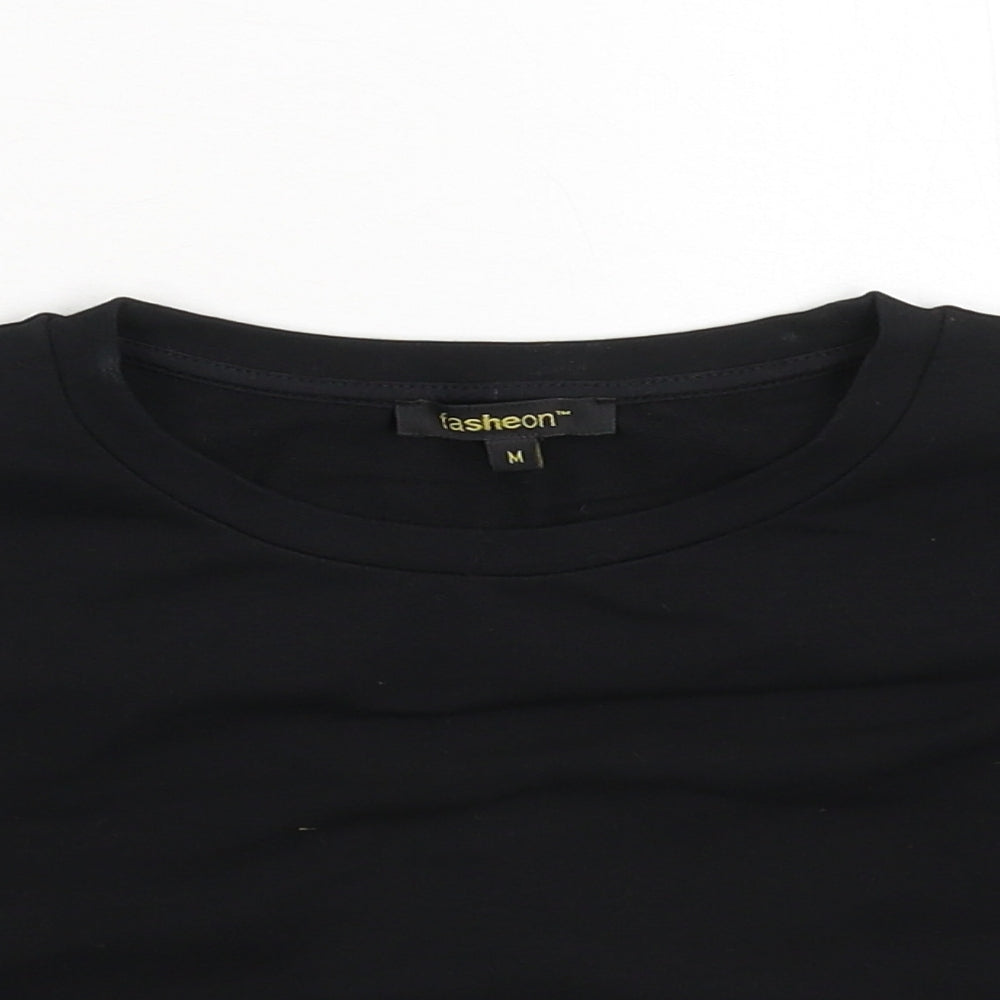 Fasheon Womens Black   Cropped T-Shirt Size M