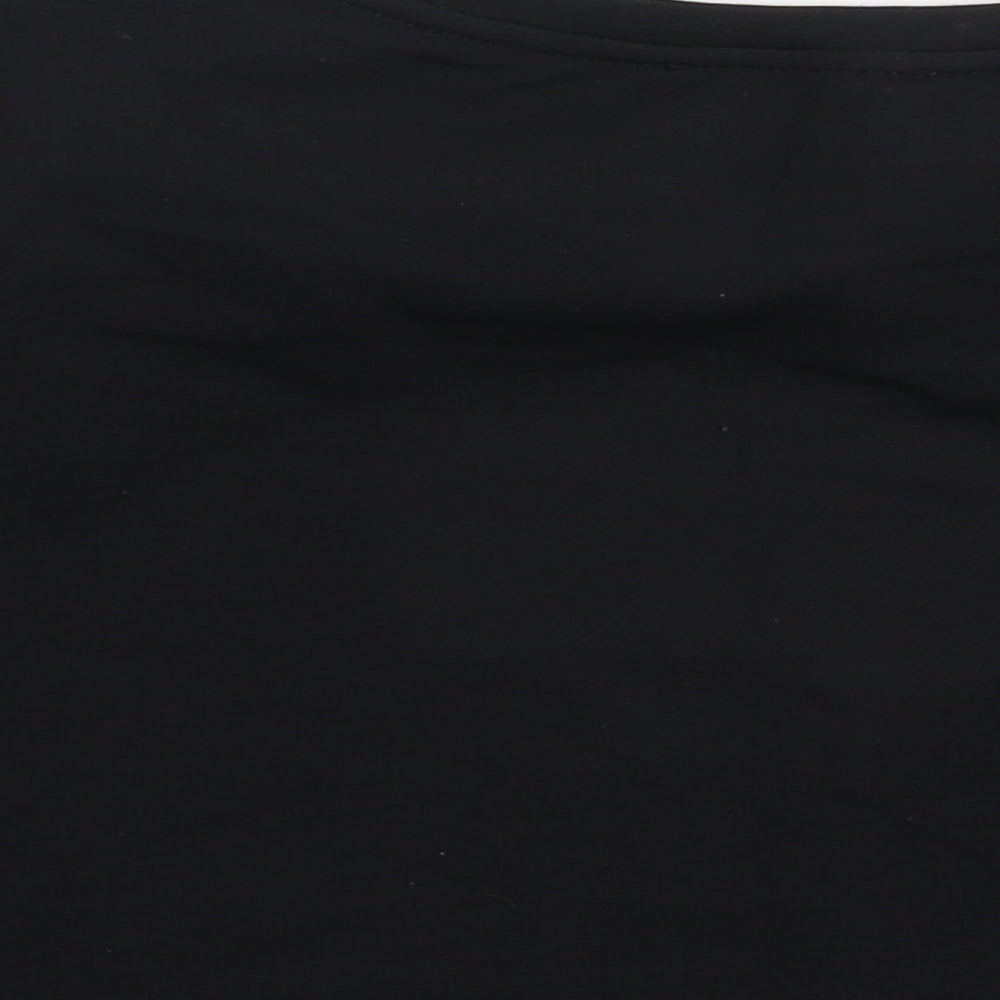 Fasheon Womens Black   Cropped T-Shirt Size M