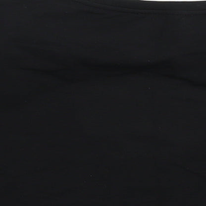 Fasheon Womens Black   Cropped T-Shirt Size M
