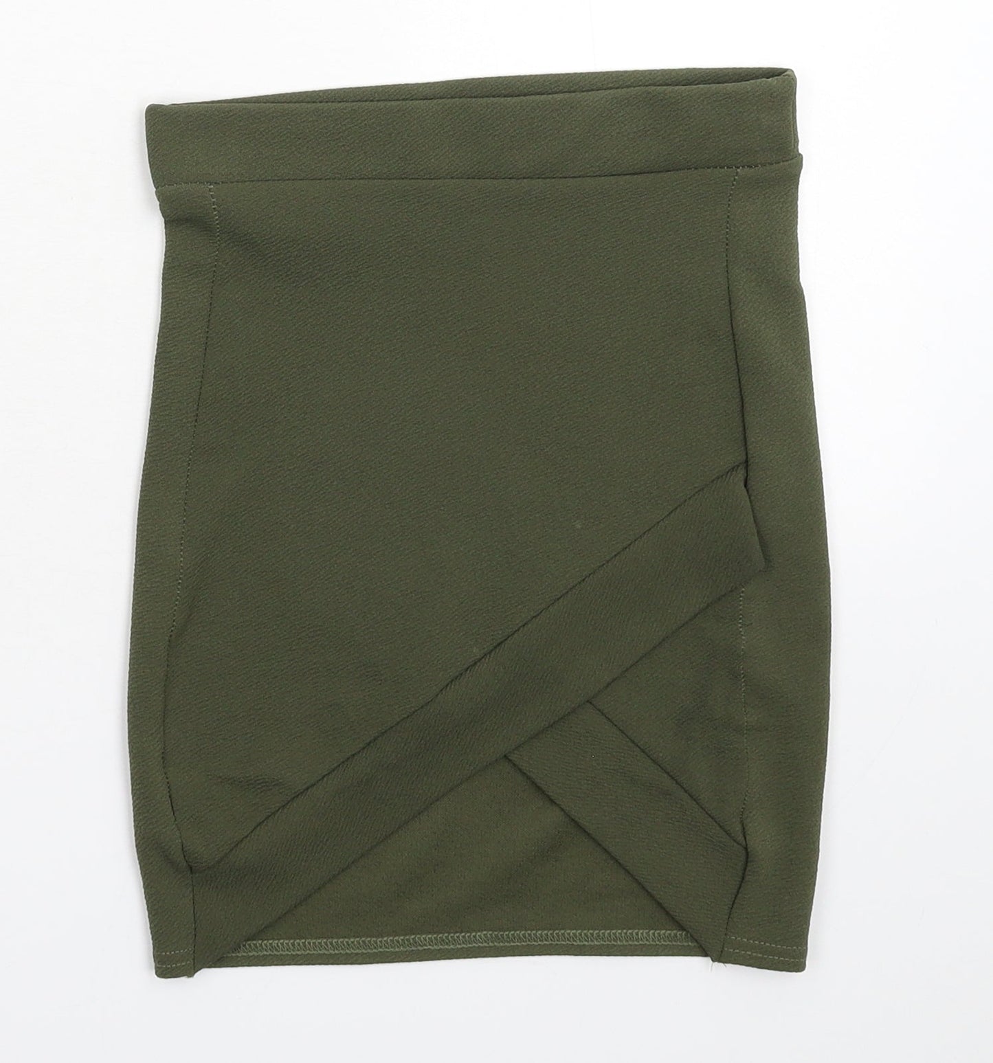 PRETTYLITTLETHING Womens Green   Straight & Pencil Skirt Size 6