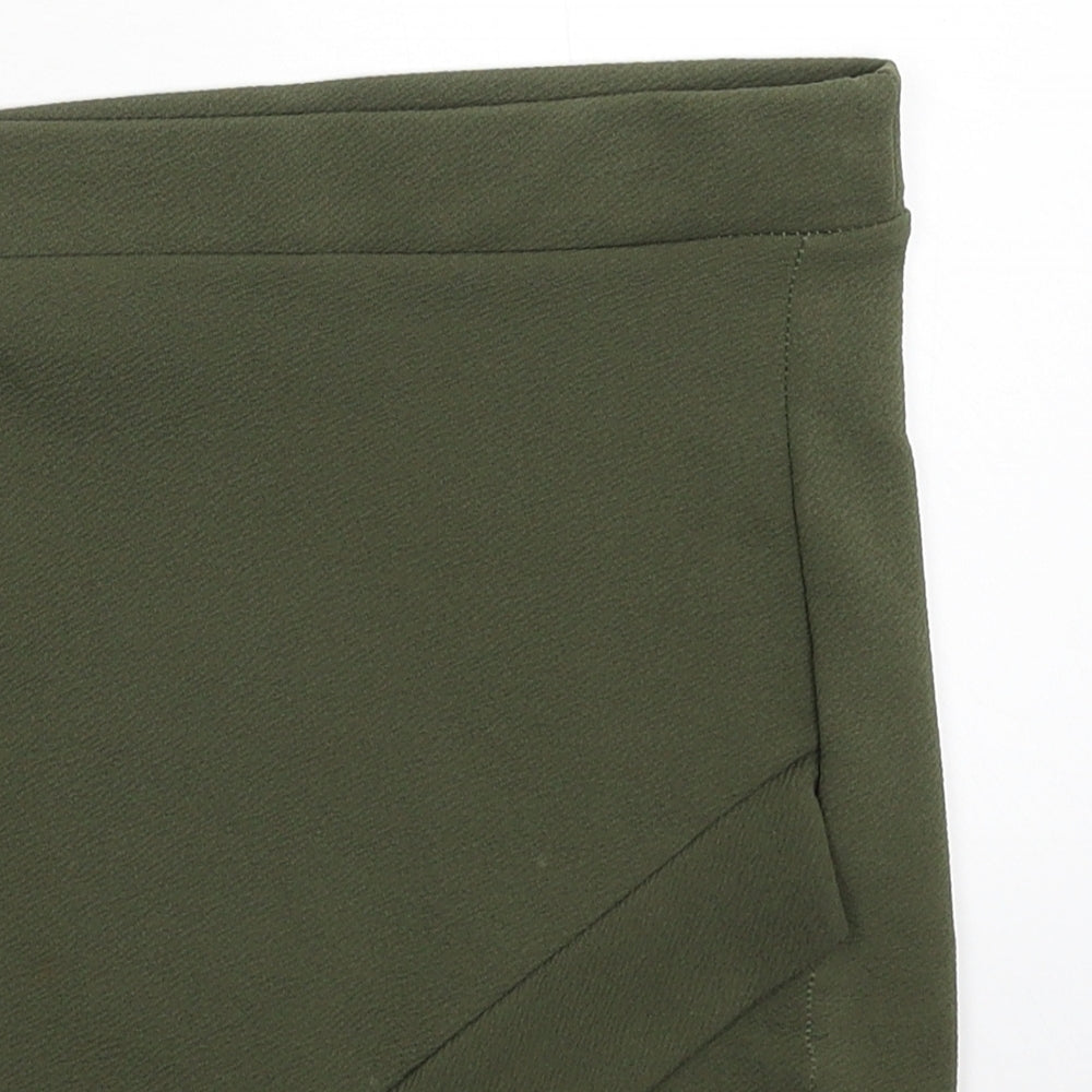 PRETTYLITTLETHING Womens Green   Straight & Pencil Skirt Size 6
