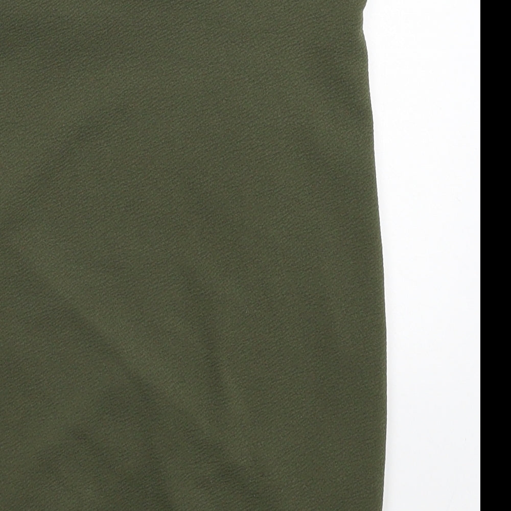 PRETTYLITTLETHING Womens Green   Straight & Pencil Skirt Size 6