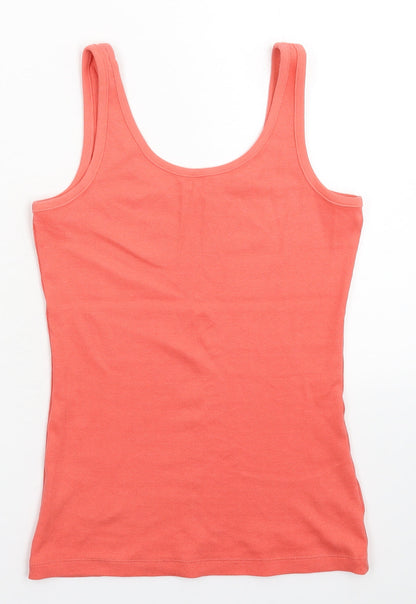 Womens UK Size 8 NEXT Pink Basic Tank