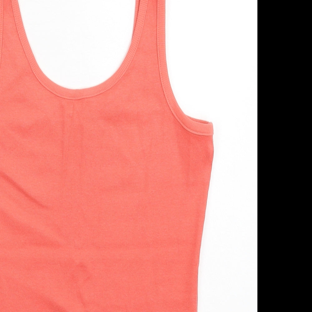 Womens UK Size 8 NEXT Pink Basic Tank
