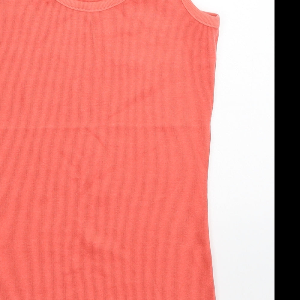 Womens UK Size 8 NEXT Pink Basic Tank
