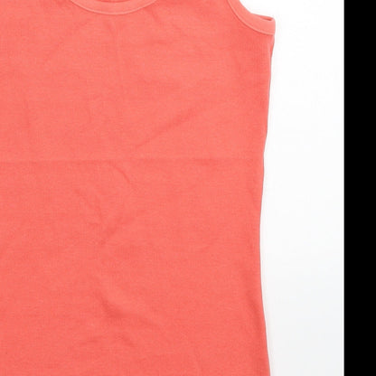 Womens UK Size 8 NEXT Pink Basic Tank