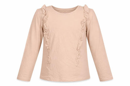Very Girls Beige   Basic T-Shirt Size 11 Years