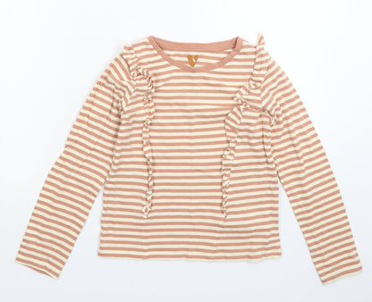 Very Girls Multicoloured Striped  Basic T-Shirt Size 11 Years