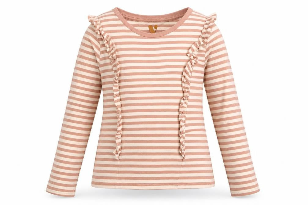 Very Girls Multicoloured Striped  Basic T-Shirt Size 11 Years