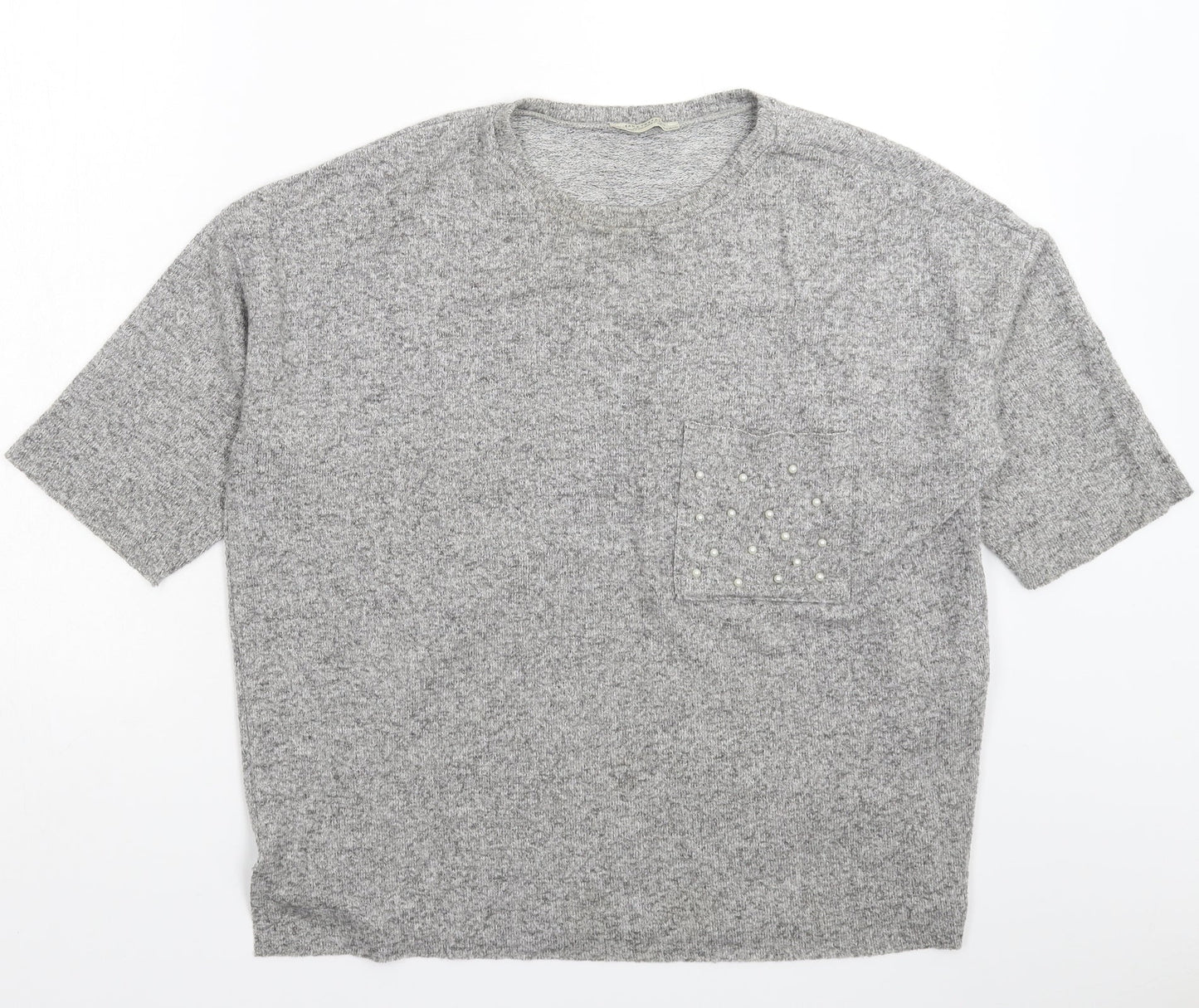 Womens UK Size S Zara Grey Pullover Jumper