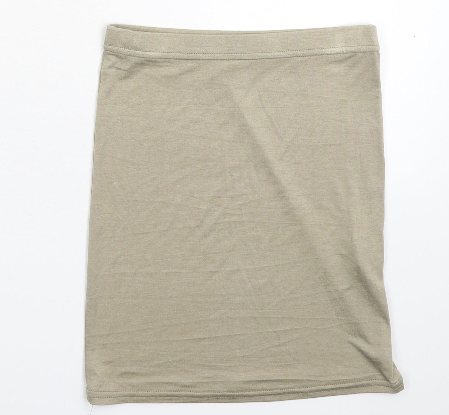 PRETTYLITTLETHING Womens Grey   Straight & Pencil Skirt Size 6