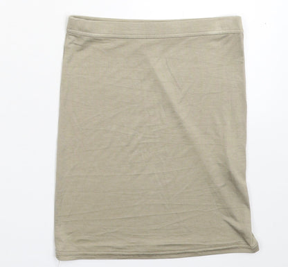 PRETTYLITTLETHING Womens Grey   Straight & Pencil Skirt Size 6