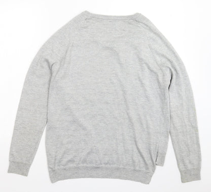 AM London Womens Grey  Knit Pullover Jumper Size 12