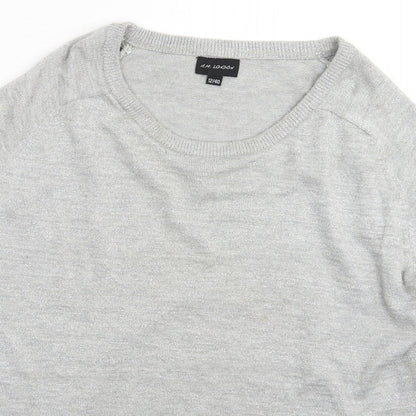 AM London Womens Grey  Knit Pullover Jumper Size 12