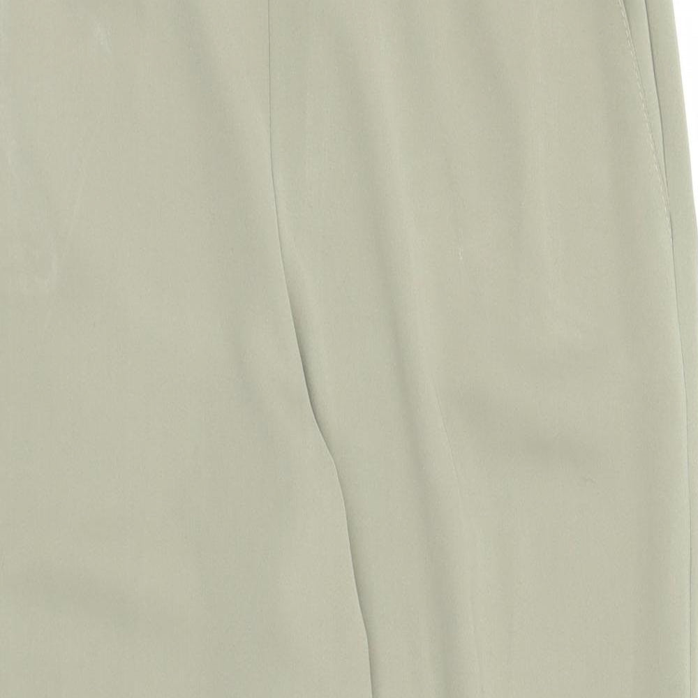 Womens UK Size 14 Preworn Regular Fit  Green Trousers