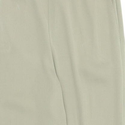 Womens UK Size 14 Preworn Regular Fit  Green Trousers