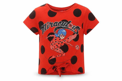 Primark Girls Red Polka Dot  Basic T-Shirt Size 2 Years