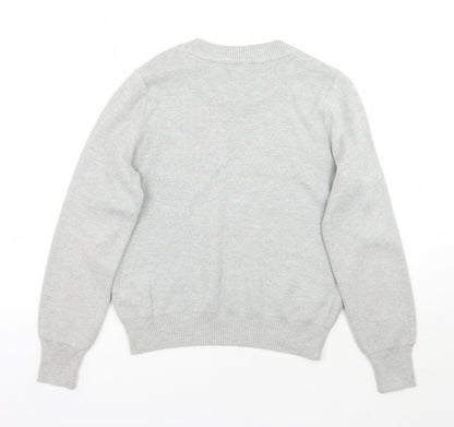 Womens UK Size 6 Topshop Grey Pullover Jumper