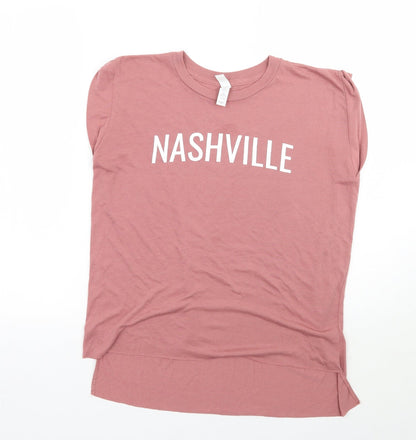 Bella + Canvas Womens Pink   Basic T-Shirt Size S