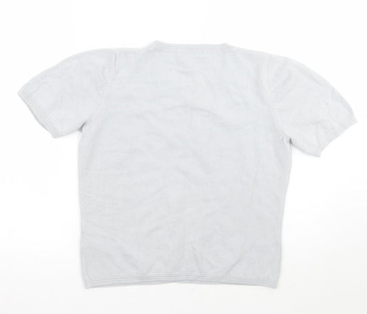 Womens UK Size 12 Marks and Spencer Grey Basic T-Shirt