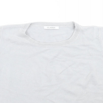 Womens UK Size 12 Marks and Spencer Grey Basic T-Shirt