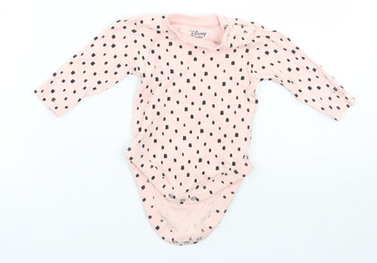 Primark Girls Pink Geometric  Babygrow One-Piece Size 0-3 Months