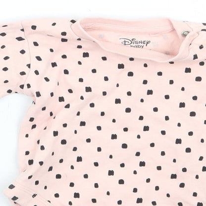 Primark Girls Pink Geometric  Babygrow One-Piece Size 0-3 Months