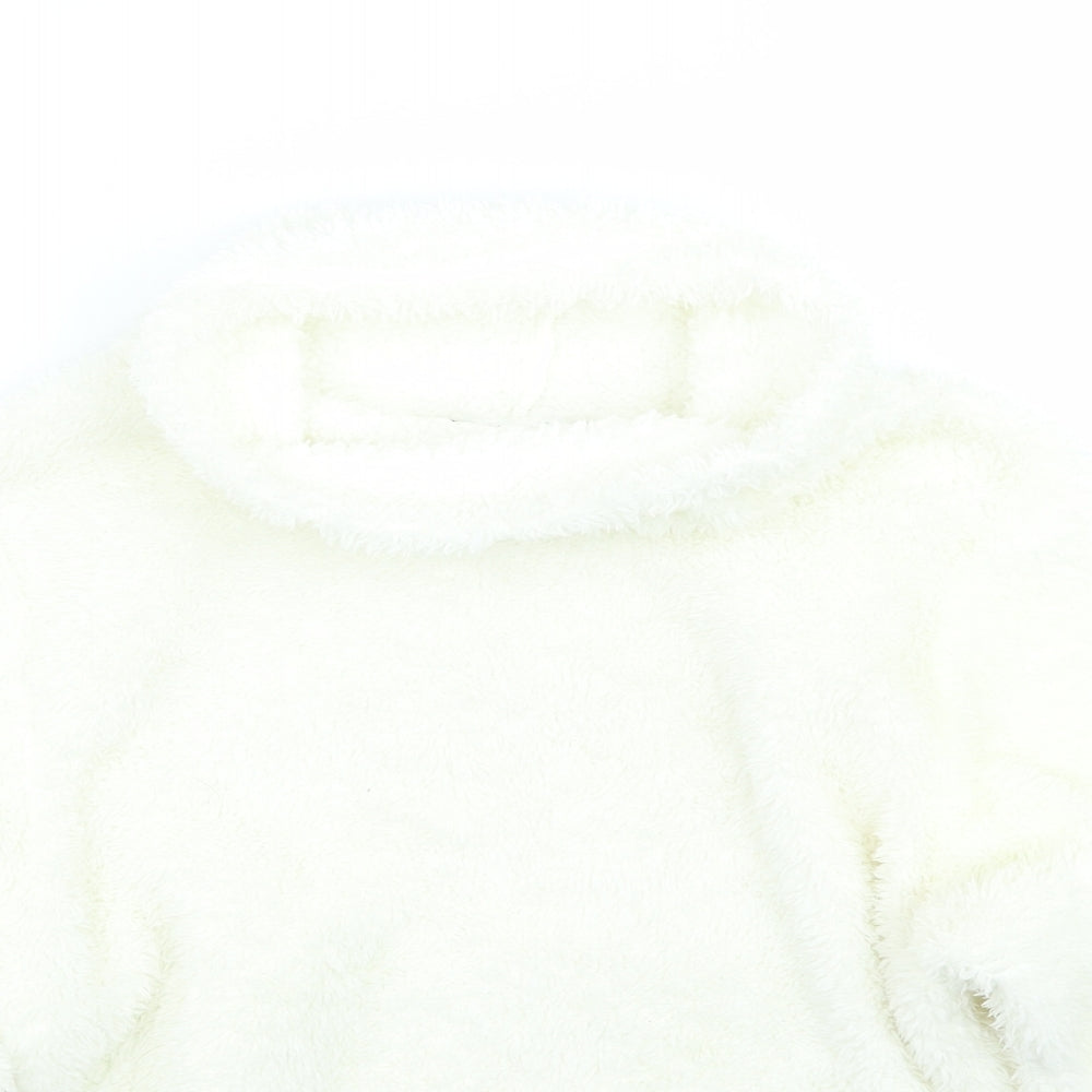 Womens UK Size M Derek Heart Ivory Pullover Jumper