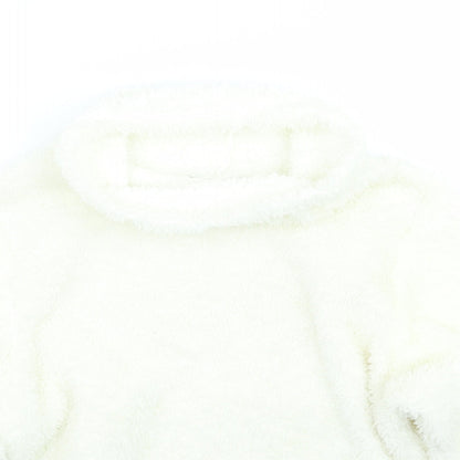 Womens UK Size M Derek Heart Ivory Pullover Jumper