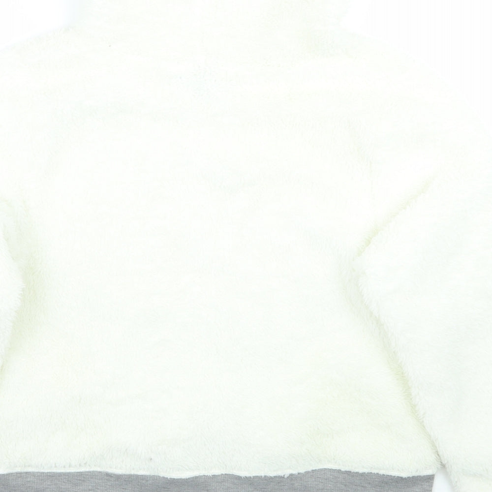 Womens UK Size M Derek Heart Ivory Pullover Jumper