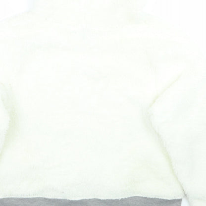 Womens UK Size M Derek Heart Ivory Pullover Jumper