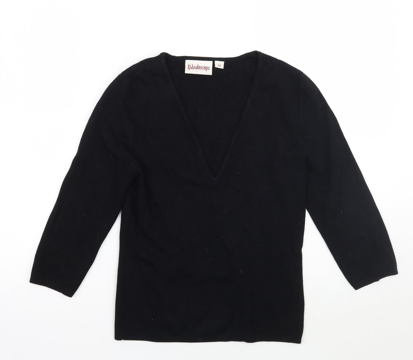 Kaleidoscope Womens Black   Pullover Jumper Size 12