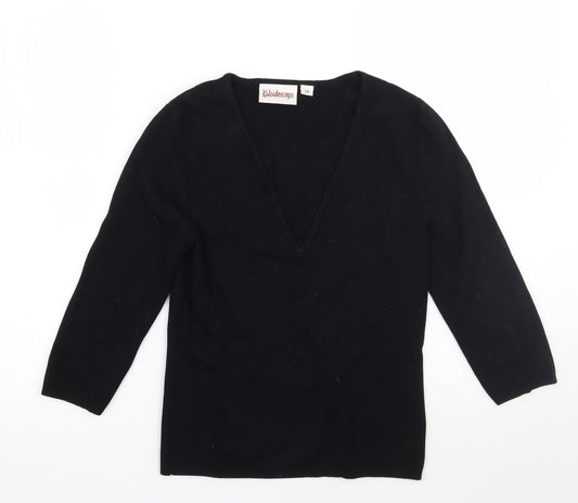 Kaleidoscope Womens Black   Pullover Jumper Size 12