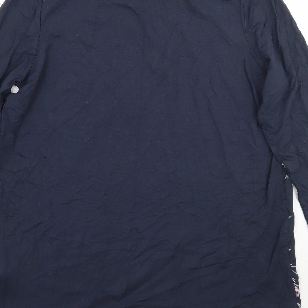 Womens UK Size 14 Marks and Spencer Blue Basic T-Shirt