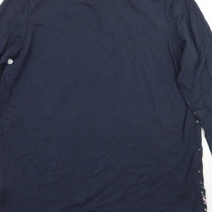 Womens UK Size 14 Marks and Spencer Blue Basic T-Shirt