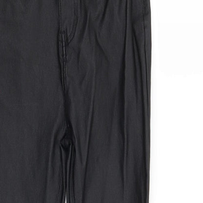 Womens UK Size 6 Boohoo Regular Fit  Black Trousers