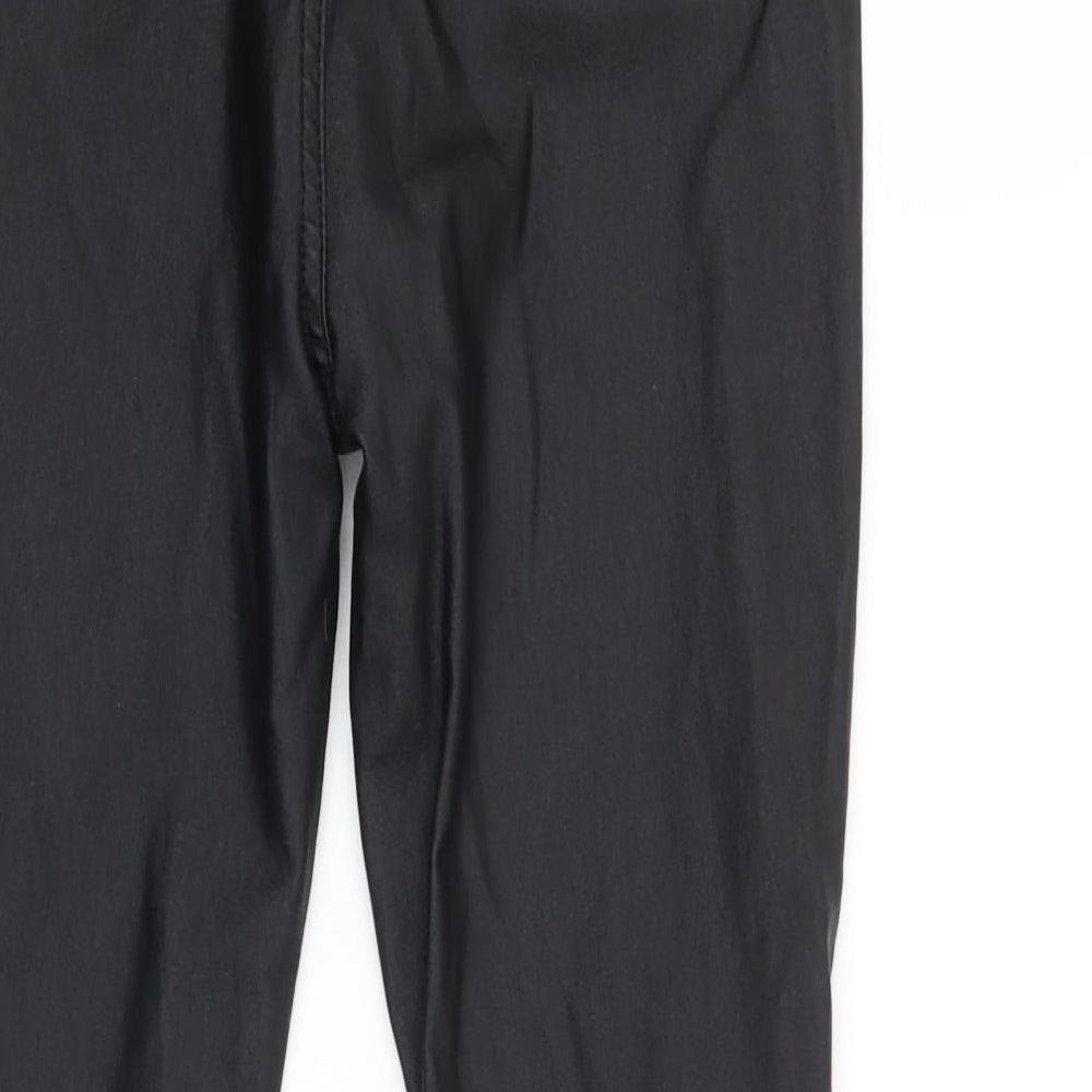 Womens UK Size 6 Boohoo Regular Fit  Black Trousers