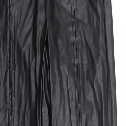 PRETTYLITTLETHING Womens Black   Trousers  Size 4 L32 in
