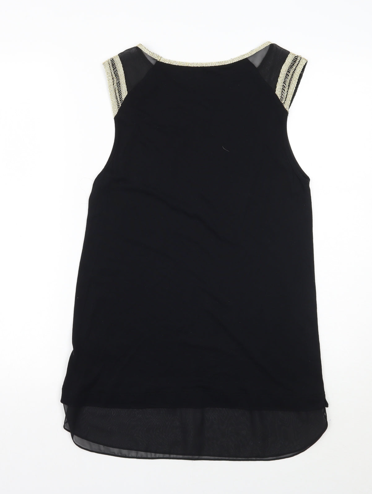 Womens UK Size 10 Oasis Black Basic Blouse