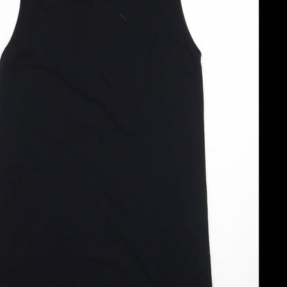 Womens UK Size 10 Oasis Black Basic Blouse